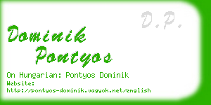 dominik pontyos business card